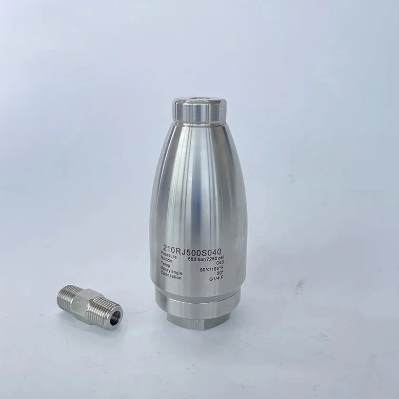 High Pressure 500 Bar 7250psi Quick Connect with tungsten steel core  water turbo rotating nozzle for cleaning Agua potable