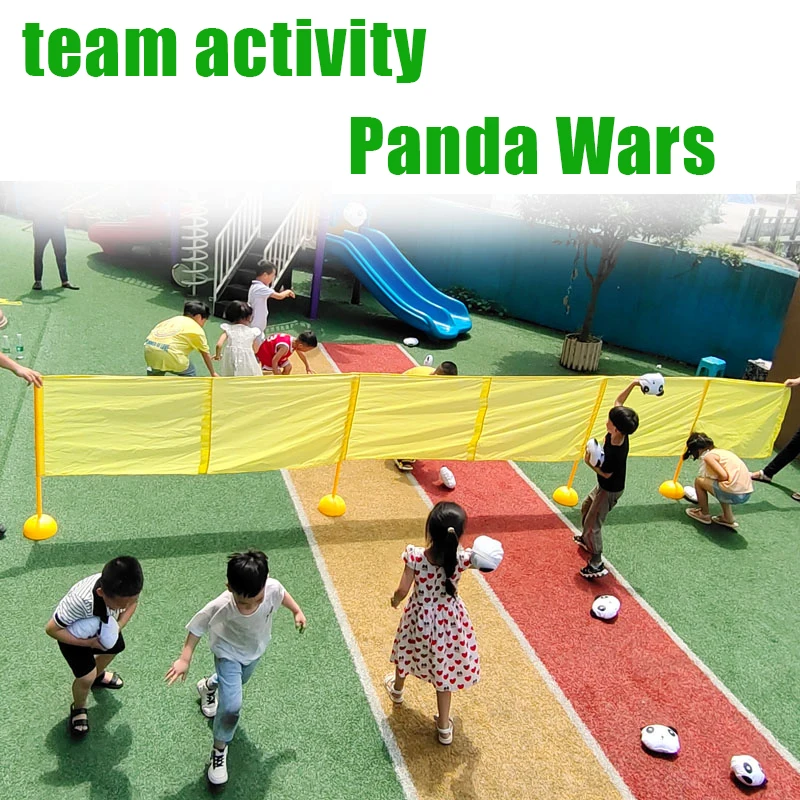 1set Throw Panda Wars kid Outdoor Sports game Indoor Silk Soft Panda Kids Pillow Funny Games Family Kindergarten toy