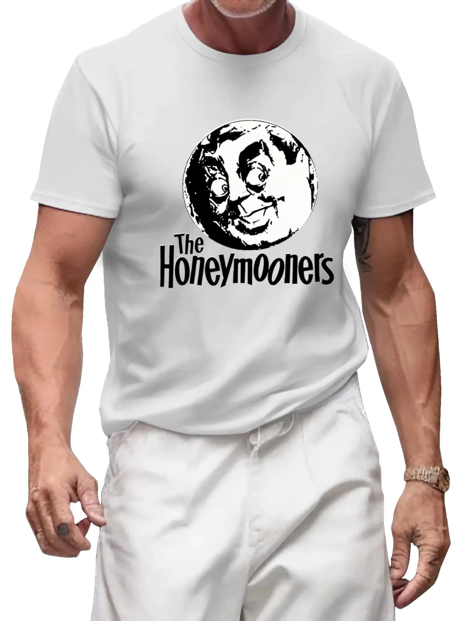 تي شيرت American The Honeymooners مصنوع من القطن بنسبة 100% - طراز Retro TV Fan