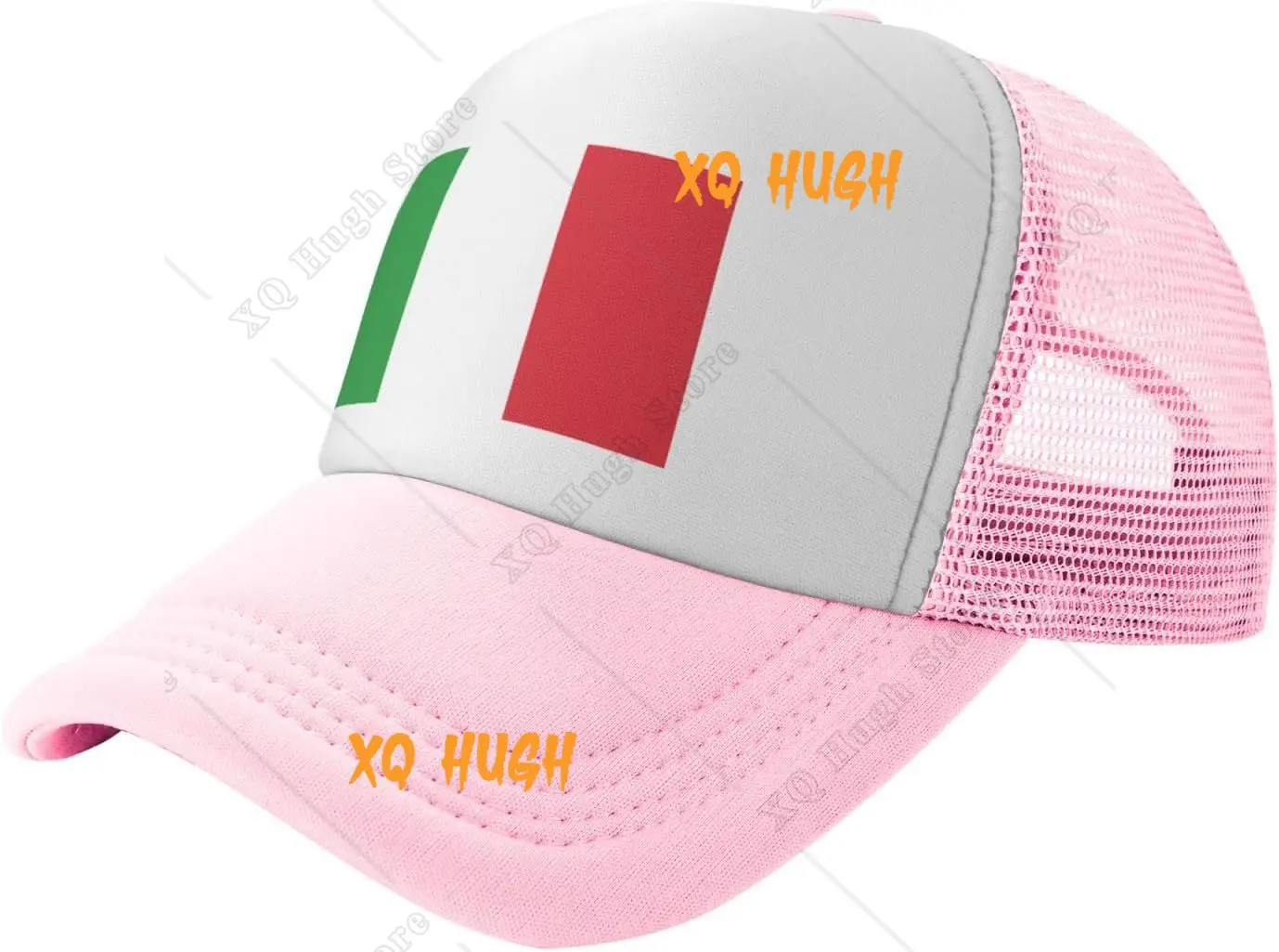 Italia Italy Flag Unisex Trucker Hat  Mesh Baseball Cap Dad Hat Black