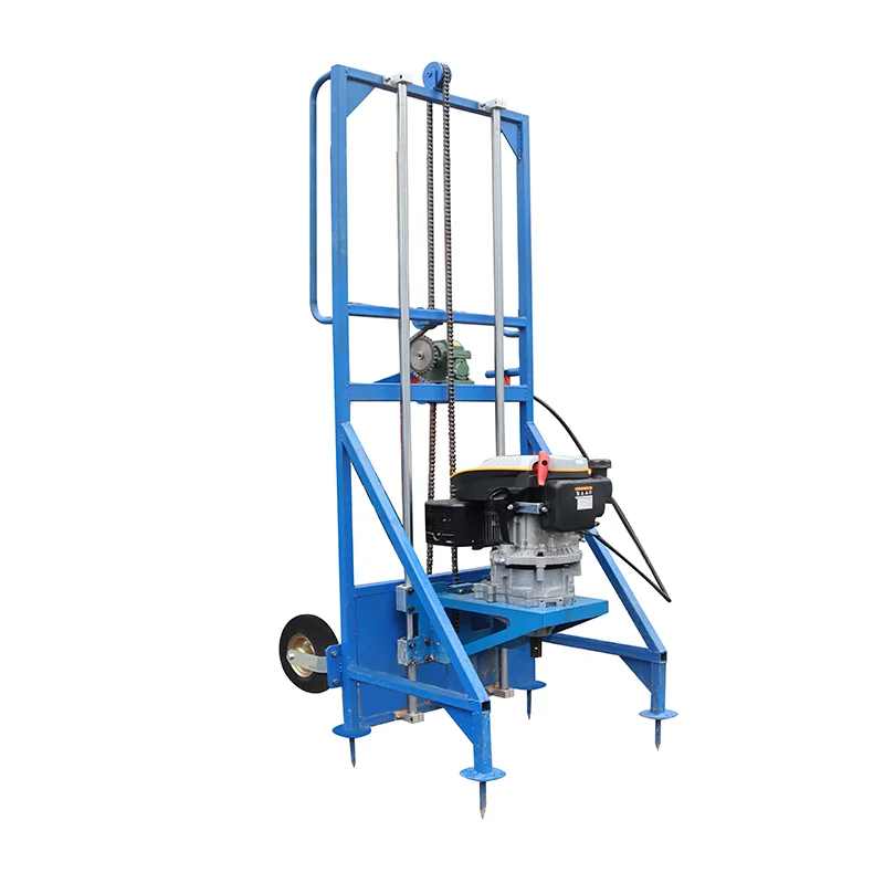 Professional Heavy Duty  Engine Digging Machine 72cc 196cc 420cc Earth Auger Post Hole Digger Max.12m Drilling Depth