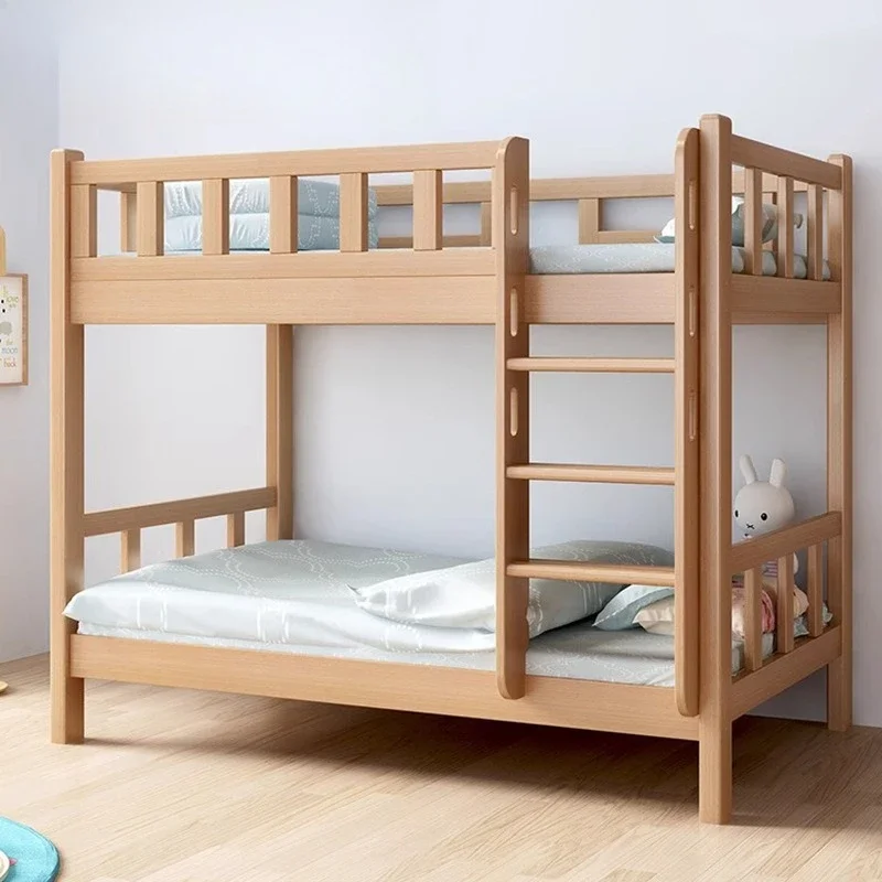 Small household staff dormitory double bunk upper and lower bunk high and low child and mother bed