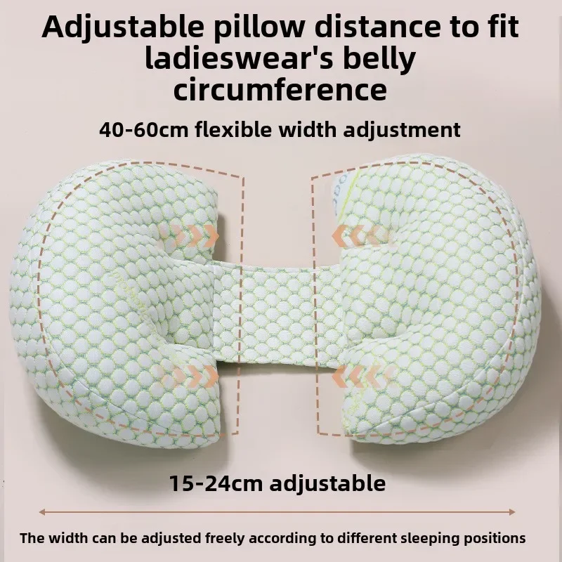 Pregnant Woman Pillow Waist Support Side Sleep Support Pregnancy Sleep Artifact Side Lying U-shaped Lumbar Pillow