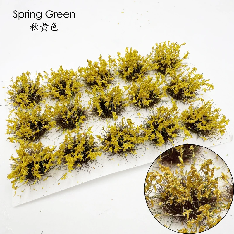 

15Pcs/Box Simulation Miniature 10mm Plant Grass cluster Model Diy Building Sand Table Garden Landscape Layout Materials Diorama