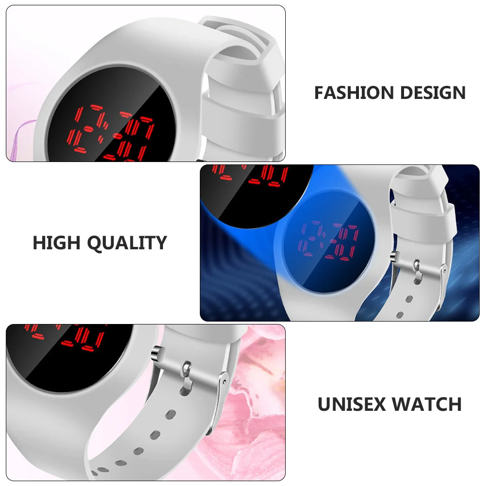 2 قطعة Led الإلكترونية قابل للتعديل ساعة معصم رقمية للطلاب للجنسين ساعة عرض واضحة Led ل