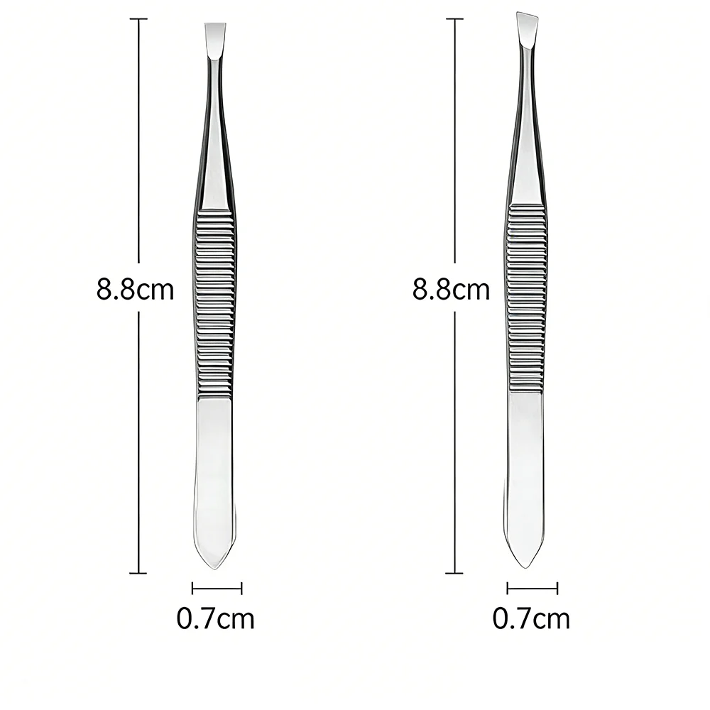 ステンレス鋼ピンセット高品質まつげピンセット眉毛クリップ軽量二重まぶたピンセット化粧品ツールひげ用