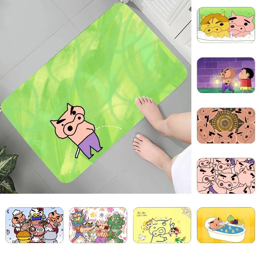 

B-Buriburizaemon Floor Mat Bedroom Bedside Carpet Non Slip Soft Floor Mat Sofa Coffee Table Rugs For Home Decor Doormat