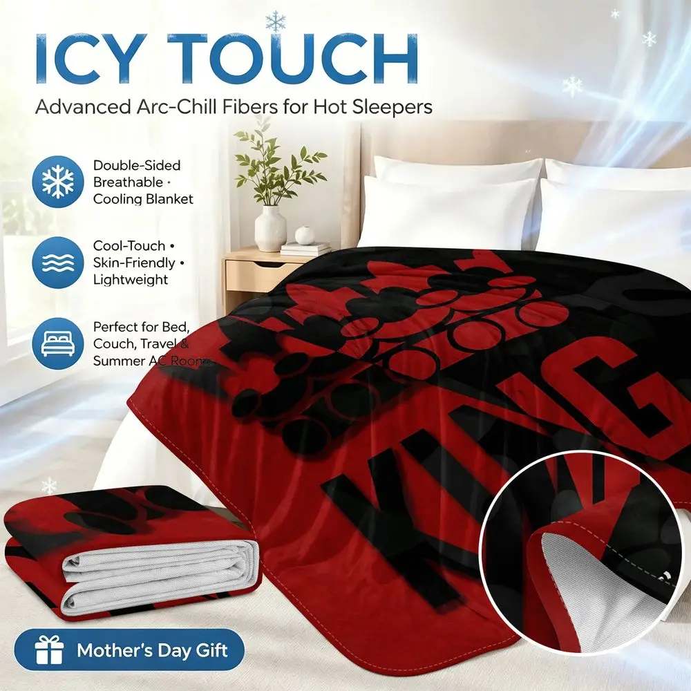 Crown King Camo Cooling blanket Q MAX 0.3 Fresh Cool Thin Throw Hip Hop Adult Hobby Room Summer Cover