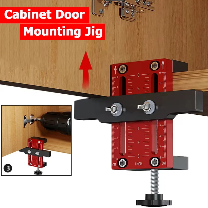 Easy Install Cabinet Door Mounting Jig for Cabinets Frame Household Hidden Door Mounting Support Woodworking Tools