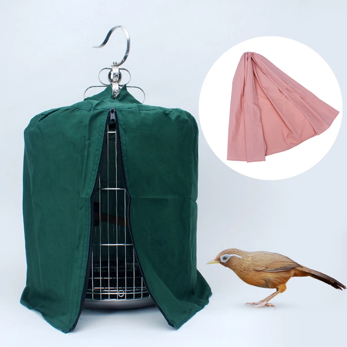 

Round Breathable Lightweight Durable Net Skirt Dustproof Easy Install For All Kinds Of Cages Accessories Supplies Mesh Bird Cage