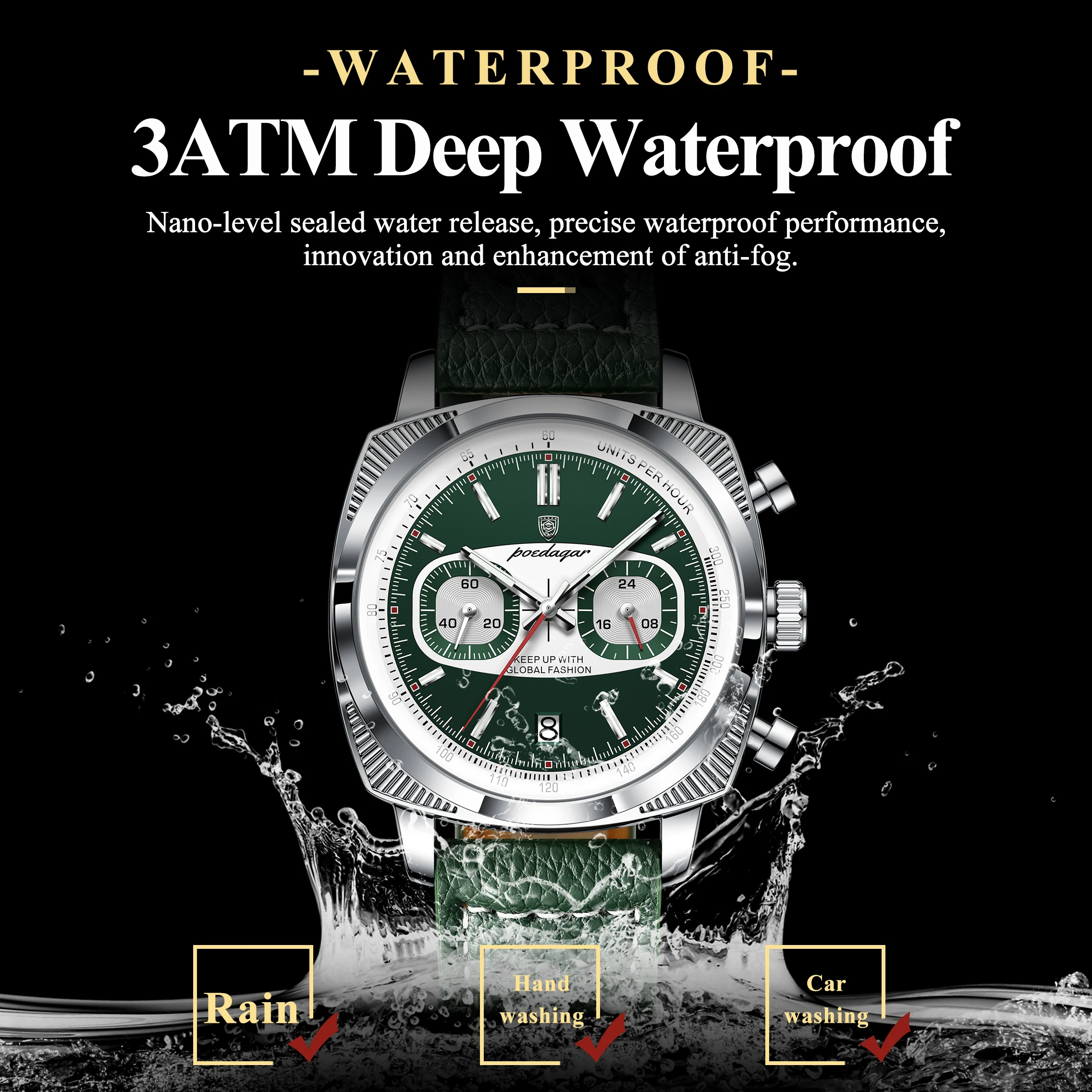 Men's Business Waterproof Chronograph Watch