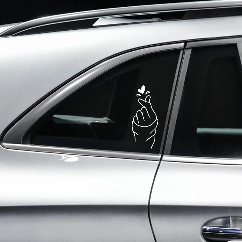 

Waterproof than heart gesture car sticker creative heart send love car motorcycle decoration creative sticker