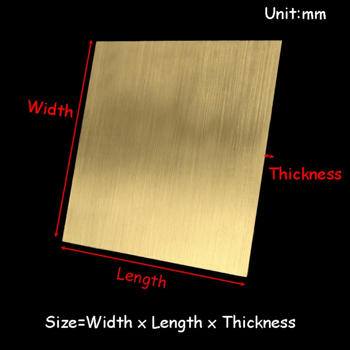 H62 Brass Plate Ultra-thin High-Quality Conductive Metal Sheet Material 10mm-100mm Thermal conductivity Flat Panel