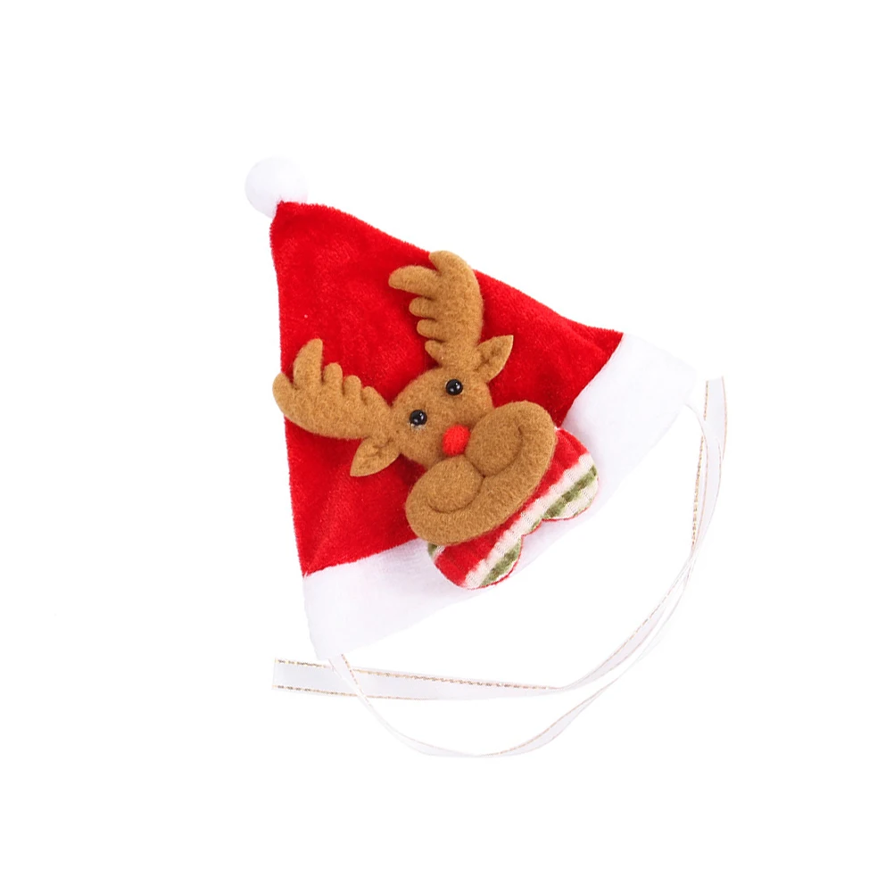 

1 pc Christmas For Dog Cat Xmas Party Hat Holiday Puppy Kitten Costume Headband Dress Up Fashion Pet Head Accessory Pet Costume