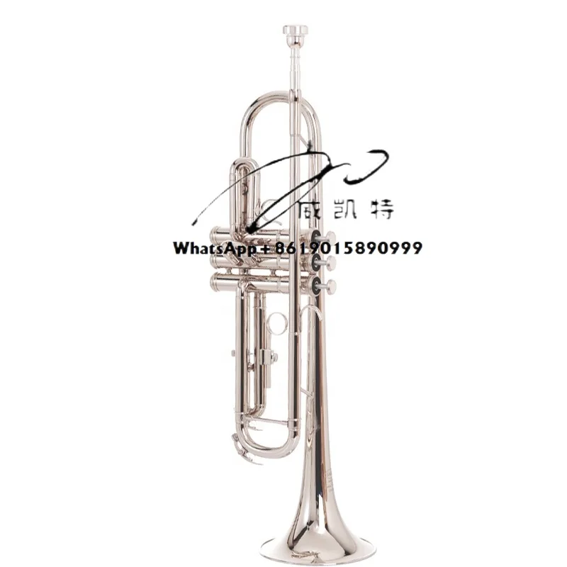 

Professional Trumpet Instrument B Flat Nickel Silver Professional Performance Silver Model