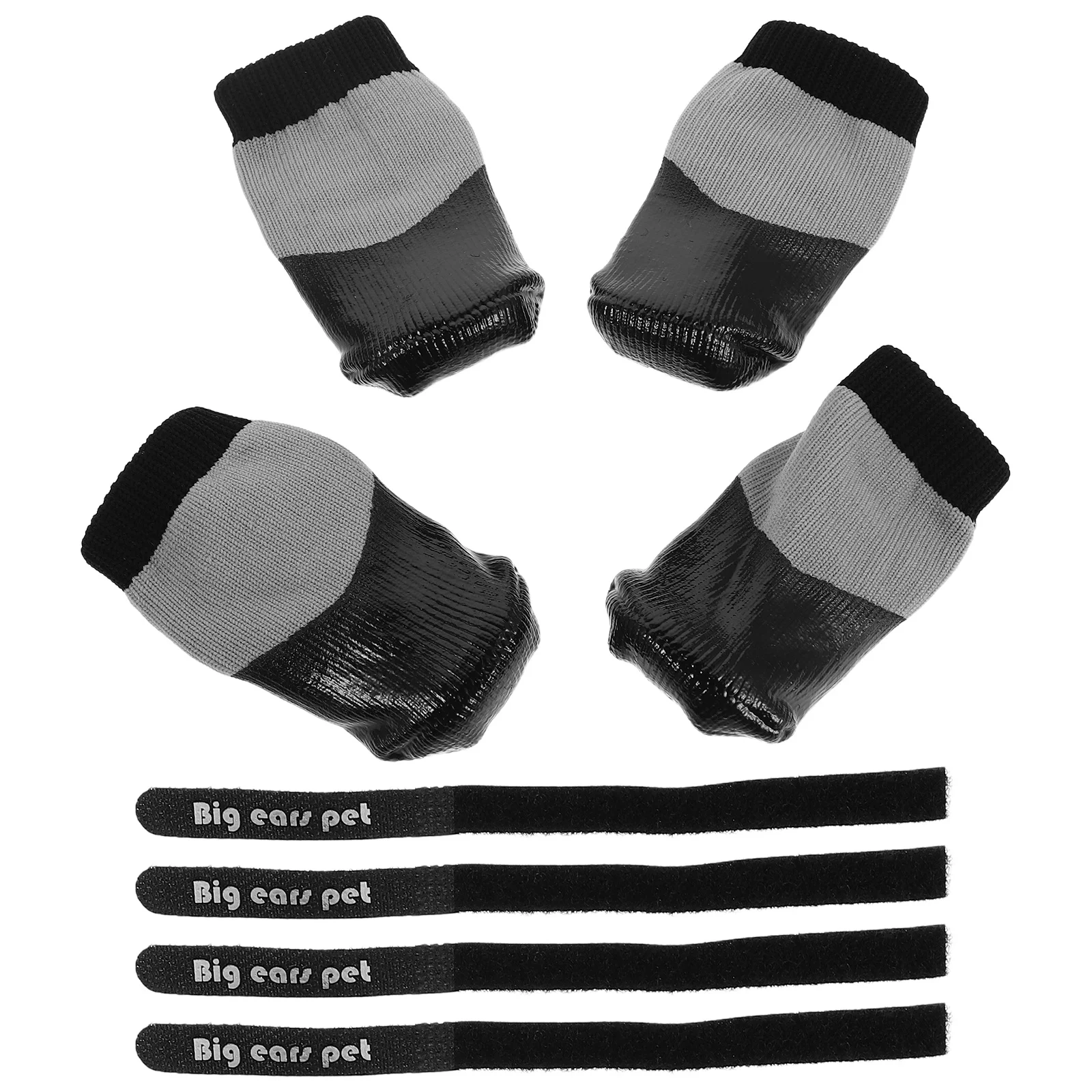 

4Pcs Cat Booties Waterproof Dog Claw Covers Pet Shoes for Feeding Medicine Grooming Bathing Shaving Nail Trimming Socks