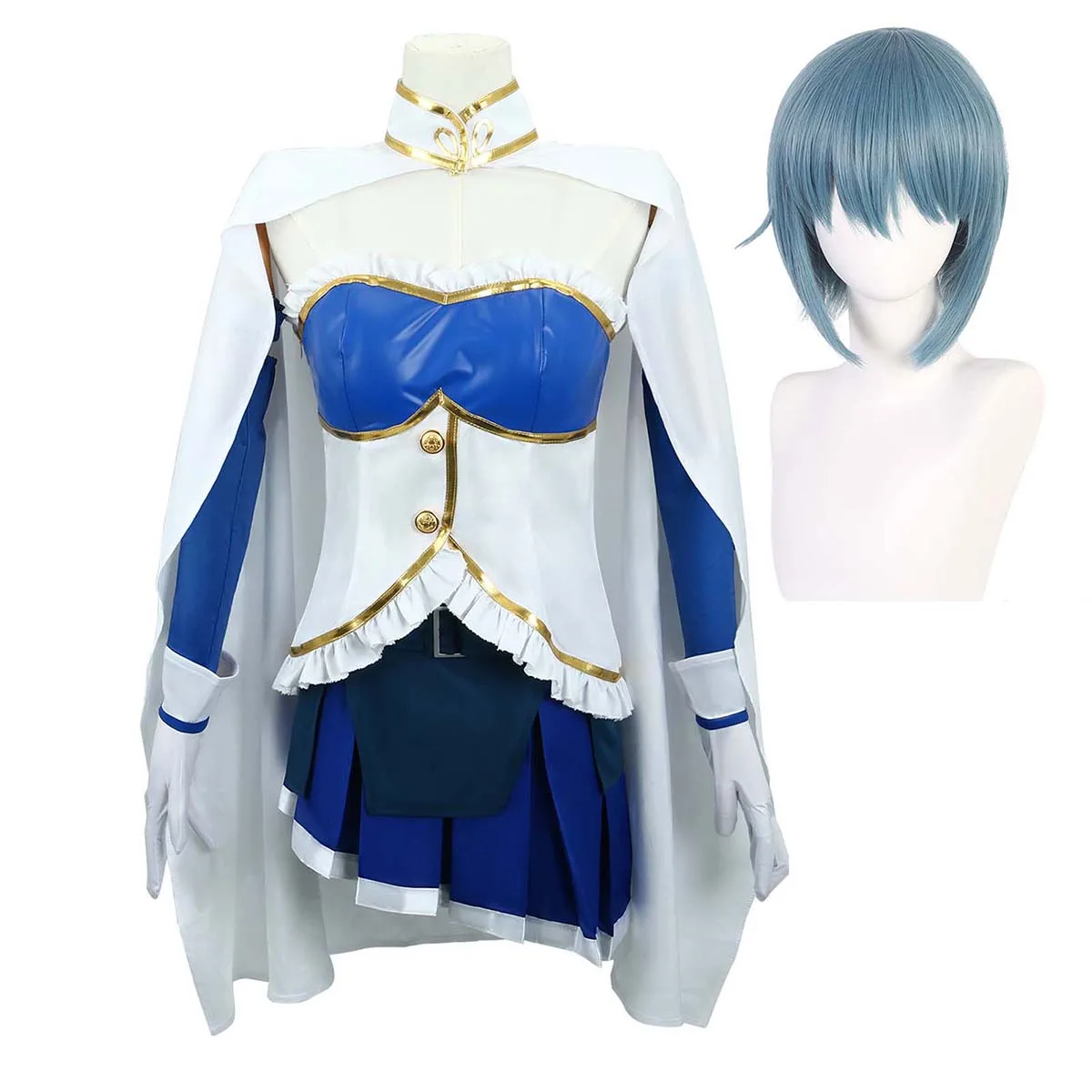 Puella Magi Madoka Magica Miki Sayaka Cosplay Costumes Dress