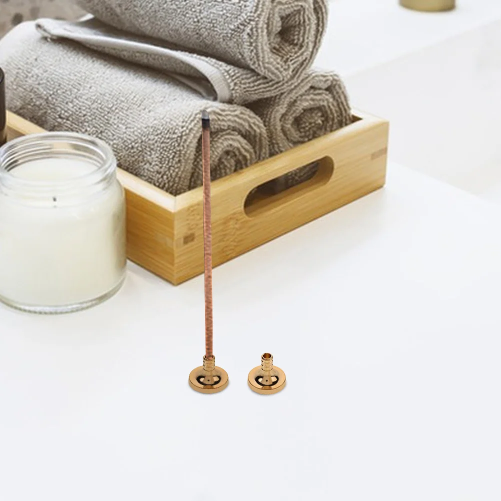 

6pcs Brass Backflow Incense Holder Set Metal Cone Burner For Aromatherapy Room Decor Home Decor Kit Fragrance Holder Tray