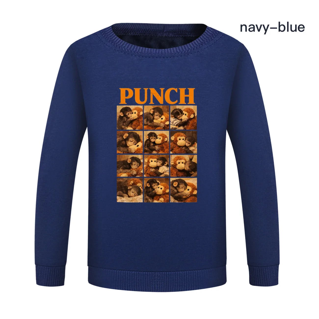 Punch Monkey Funny Print Autumn Hoodie Kids Full Sleeve Pullover Sweatshirts Boy's Hoodies Sport Costumes Girl's Casual Outwear