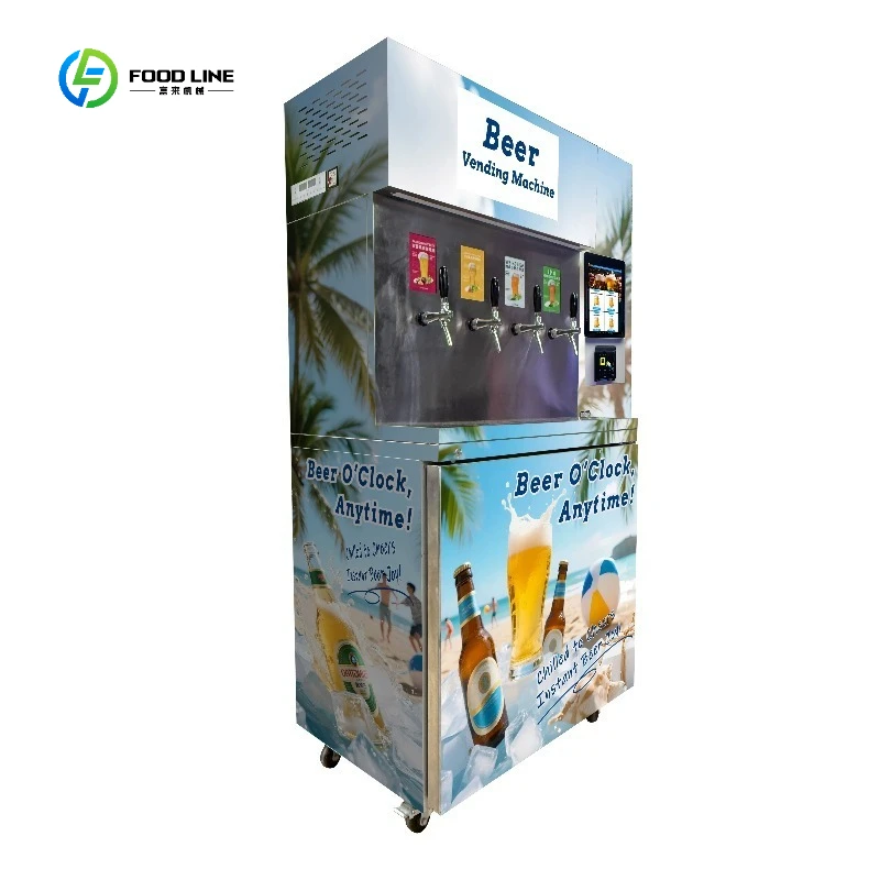 Self-Service Automated Draft Beer Dispenser Fresh Cold Beer Vending Machine with SDK Function Customized