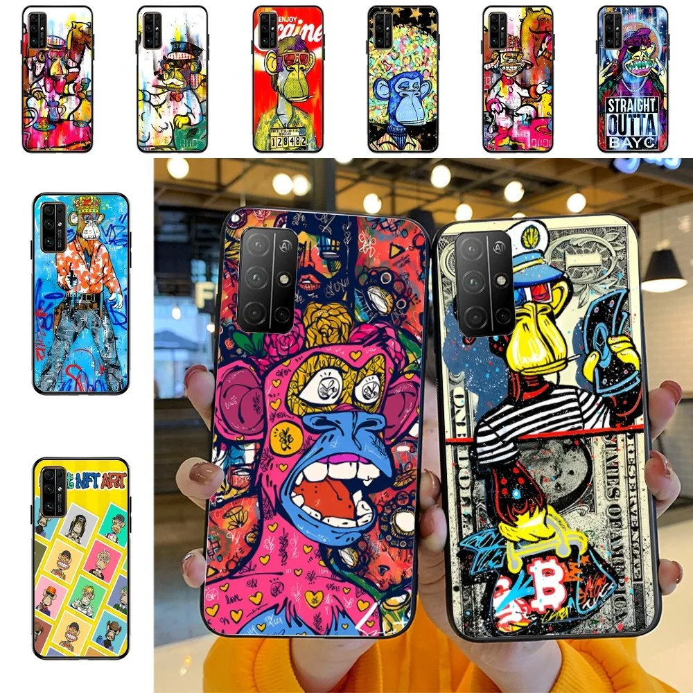 Funny Cartoon B-Bored A-Ape Phone Case For Huawei Honor 10 lite 9 20 7A 9X 30 50 60 70 pro plus Soft Silicone Cover