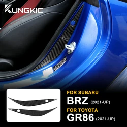 Real Carbon Fiber Trim For Subaru BRZ Toyota GR86 2021 2022 2023 2024 Car Door Bumper Strip Sticker Edge Guard Scrape Protector
