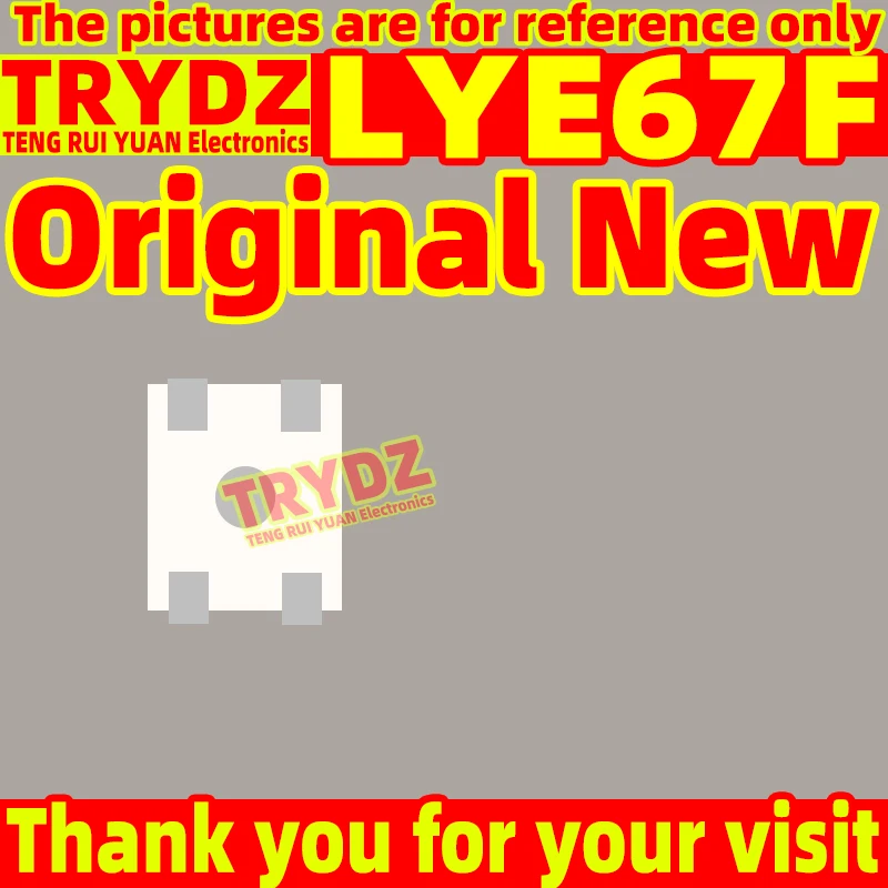 100-10pcs Original New LYE67F yellow Automotive LED light beads with four legs