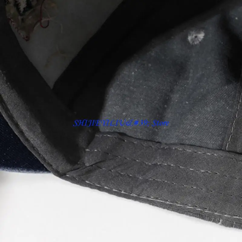 E21F Stitched Embroidery Baseball Hat With Distressed Casual Character for Travel