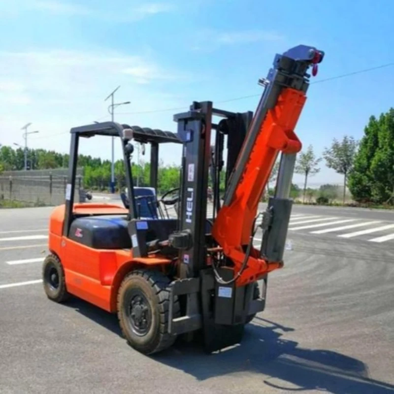 

Construction site aerial crane flying boom crane, forklift with boom hydraulic telescopic crane telescopic boom crane