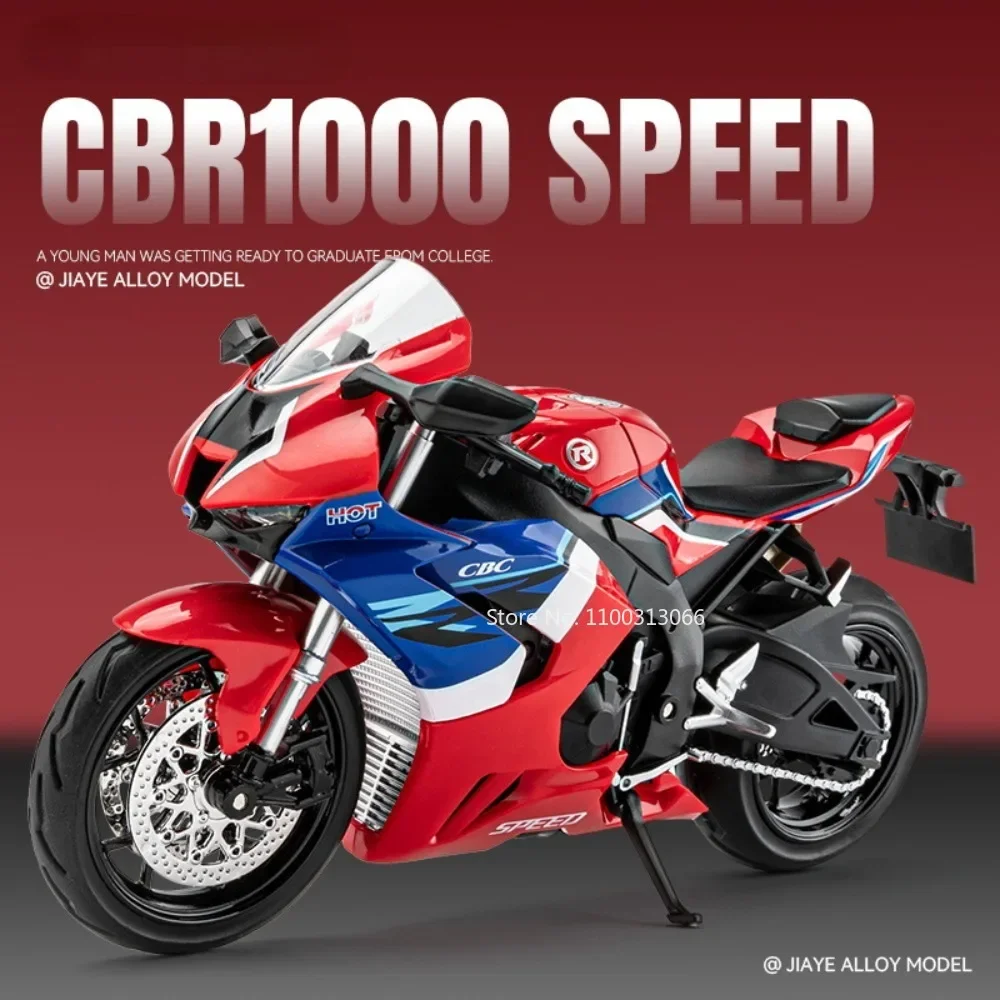 1:12 Schaal CBR1000 Motorfiets Model Speelgoed Metalen Diecasts Motoren De Voorwielen Kan Draaien Motor Speelgoed voor Jongen Gift Collection