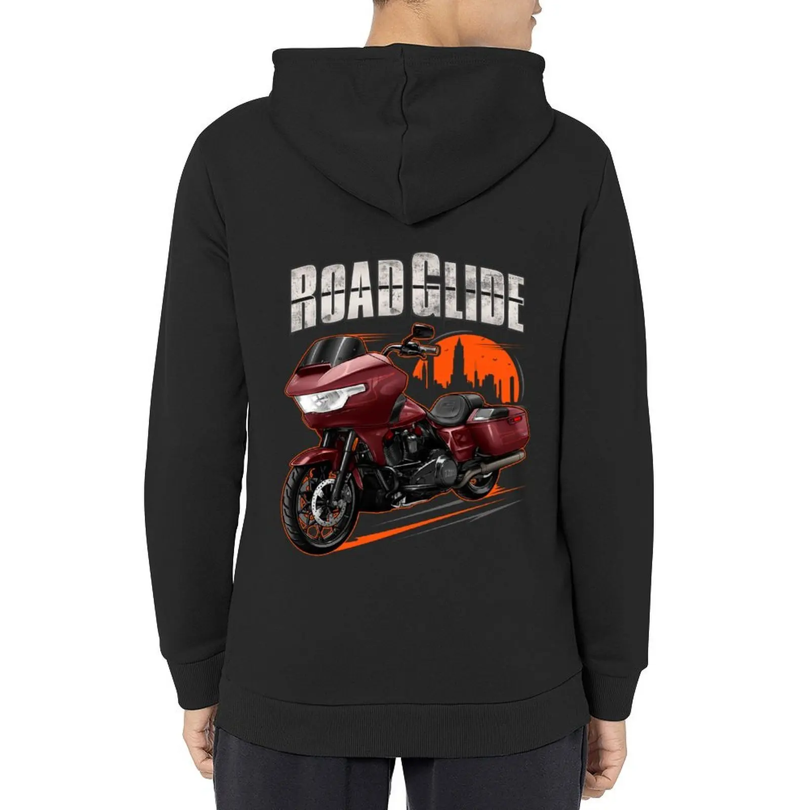 

Motorcycle Road Glide CVO 2024 (Scorched Chrome Copperhead) for Motorcycle Riders Hoodie men clothes hoodie oversize
