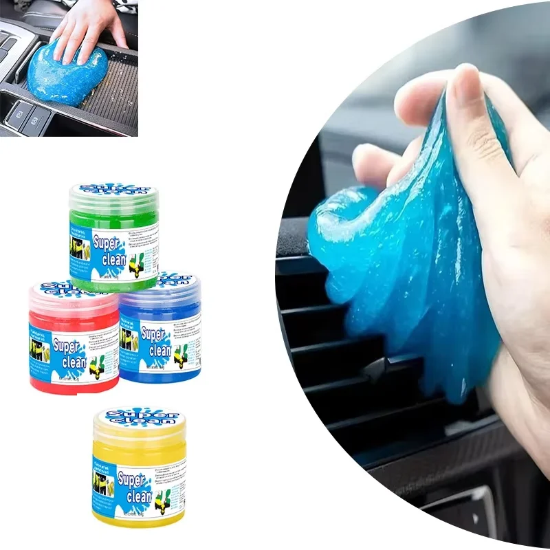 150g Super Dust Clean Clay Staub Tastaturreiniger Schleim Spielzeug Reinigungsgel Auto Gel Schlamm Kitt Kit USB für Laptop Reiniger Kleber