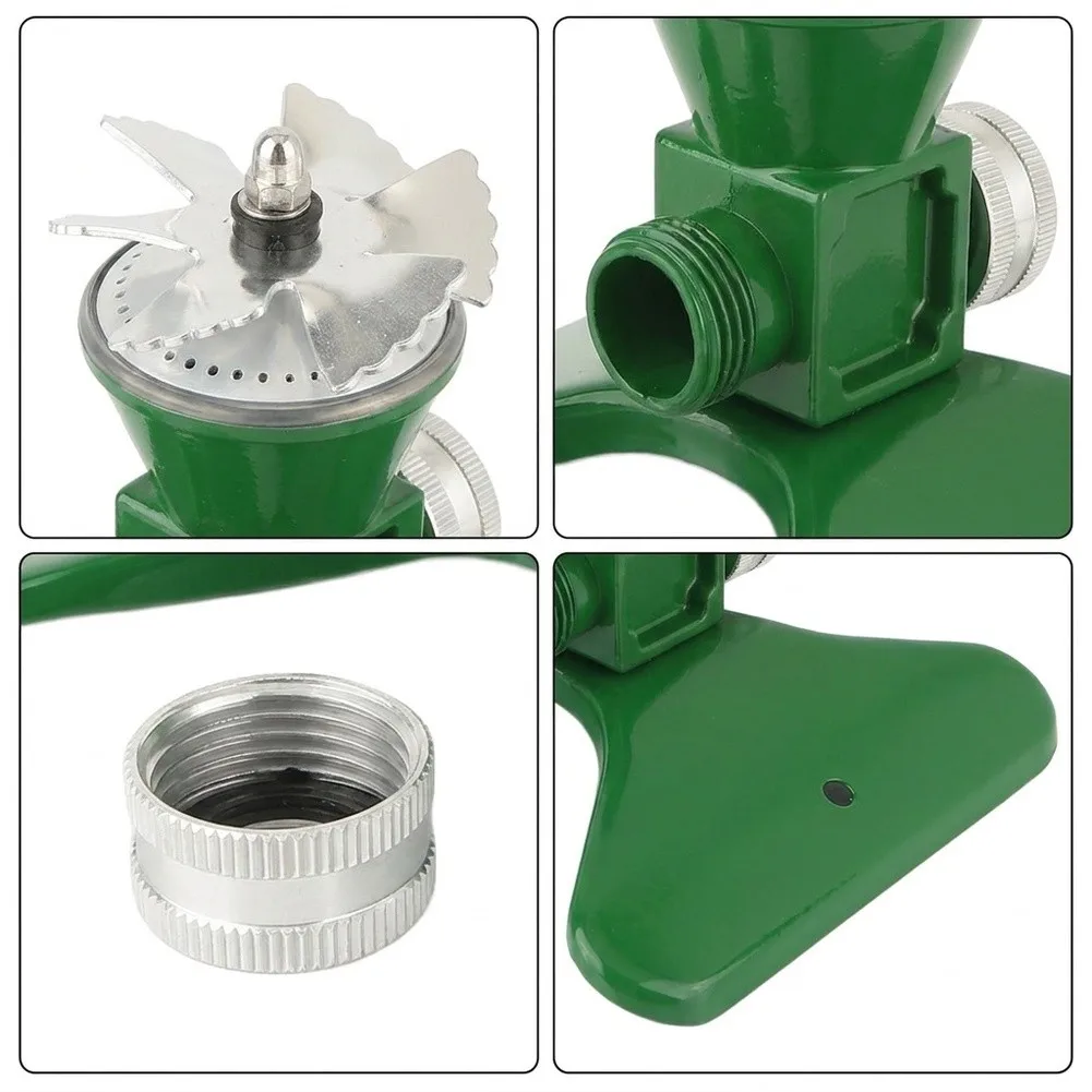 Lawn Garden Tripod Base Rotating Sprinkler Metal Watering Irrigation Sprayer Garden Water Sprinkler Irrigation Systems