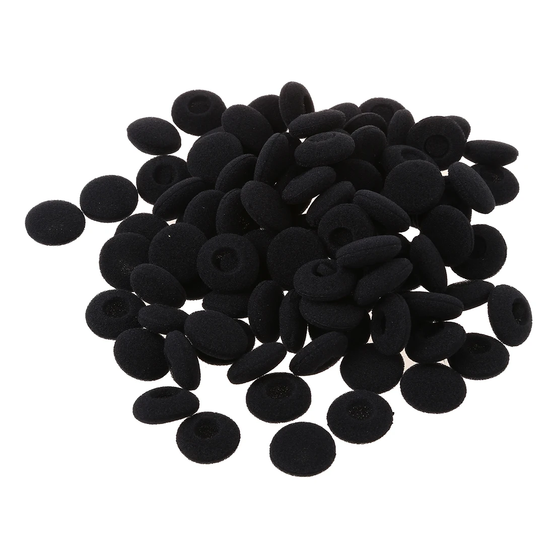 Fasdga 100 Pcs Black Sponge Earbud Headphone Cap Ear Pads Cover Replacement