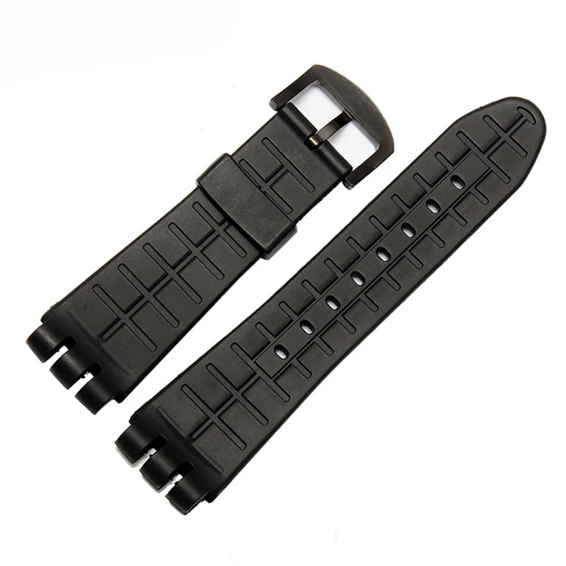 23mm Silicone Rubber Strap for Swatch Watch YOS440 449 401G 447 448 IRONY Sports Waterproof Wristband Tools Bracelet Black Blue