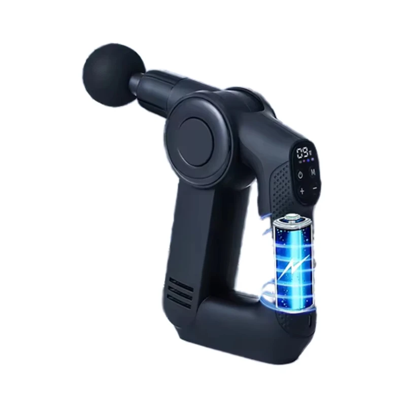 

High Quality Portable Folding Massage Gun for Deep Tissue and Muscle Relaxation Multifunctional Fascia Gun with Heat Feature