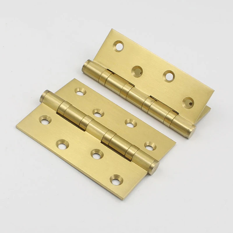 

Brand New 2PCS 4Inches Solid Brass Heavy Door Hinges Cupboard Cabinet Bearing Hinges Smoothly and Mute Furniture Hinges