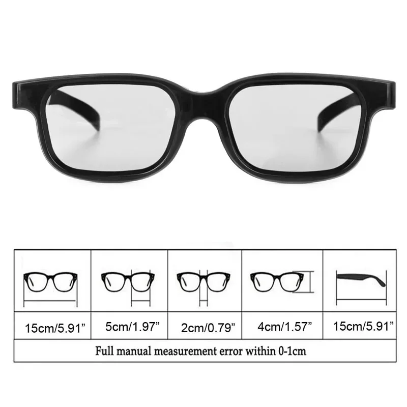 Polarized Passive 3D Glasses for 3D TV Real 3D Cinemas for Sony Panasonic Gaming and TV Frame