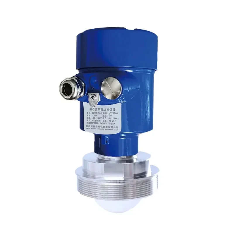 Factory Sale Customizable 80GHz Level Gauge 2mm Accuracy 10m Range Two-wire System for Special Industrial Applications