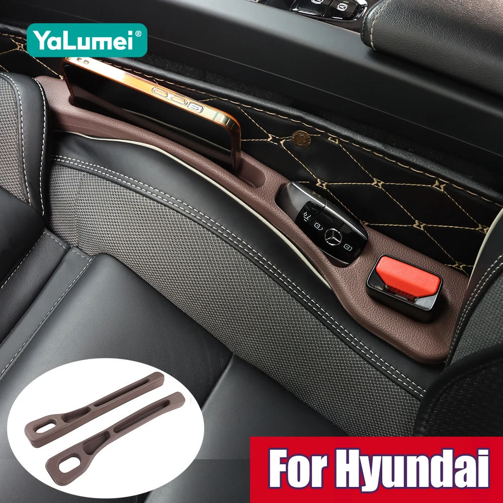 For Hyundai i20 i30 i40 ix20 ix25 ix35 Tucson Creta Solaris Accent Santa Fe Kona Elantra HB20 Car Seat Gap Filler Accessories