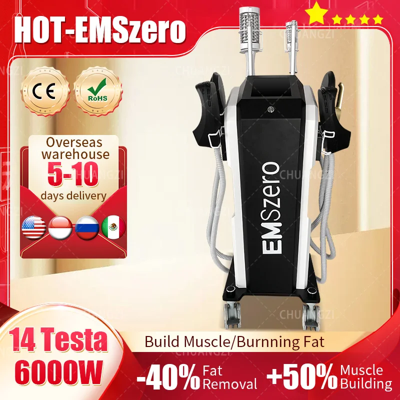 

EMSzero 6500W RF EMS Body Sculpt Machine DLS-EMSLIM Hi-EMT Sculpting Muscle Stimulation Massager Electromagnetic Fat Slimming