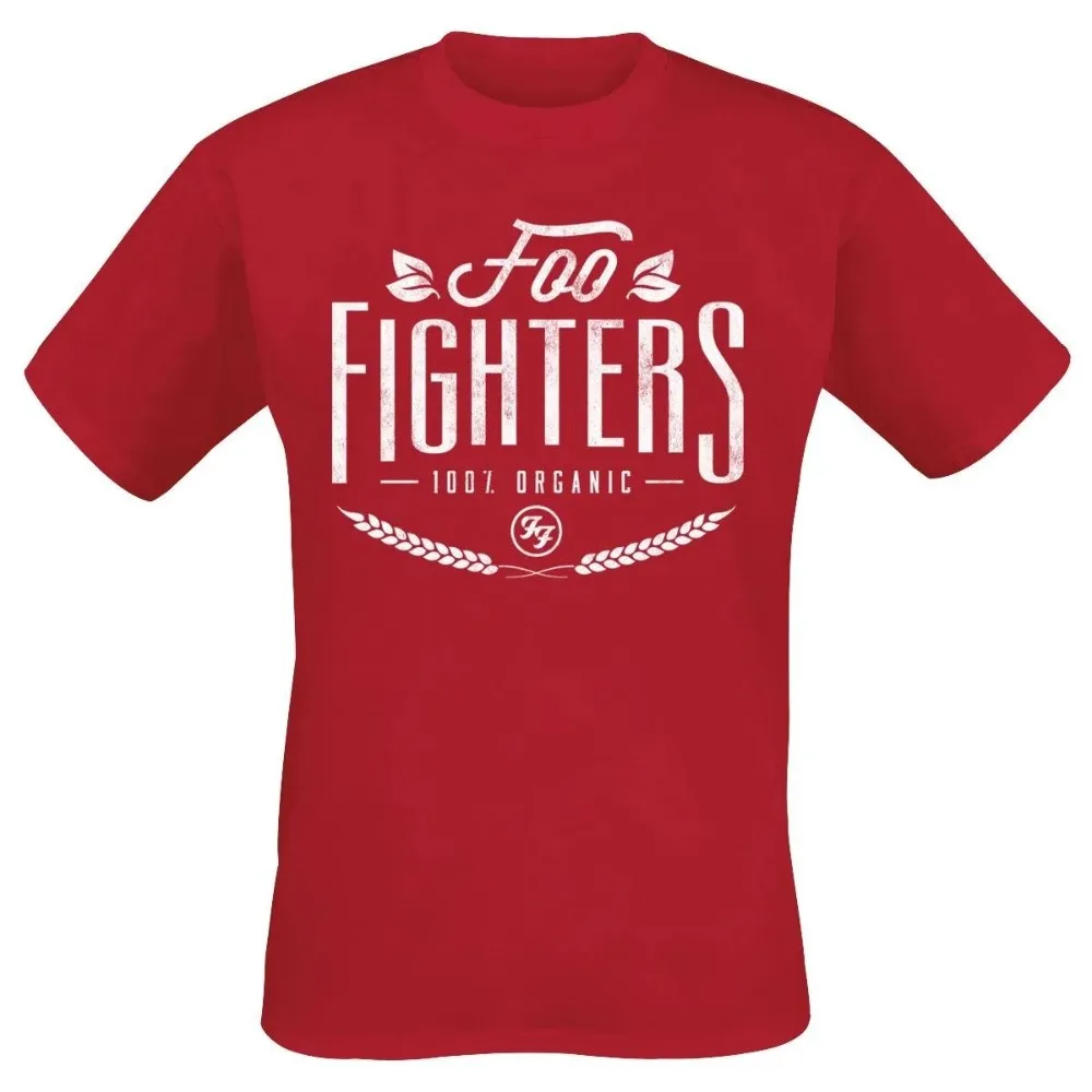 Men's Woman T-shirt Imprimé Avec Emblème Rétro Wing & Lightning Des Foo Fighters Unisexe Pour Les Fans De Rock Streetwear Tops