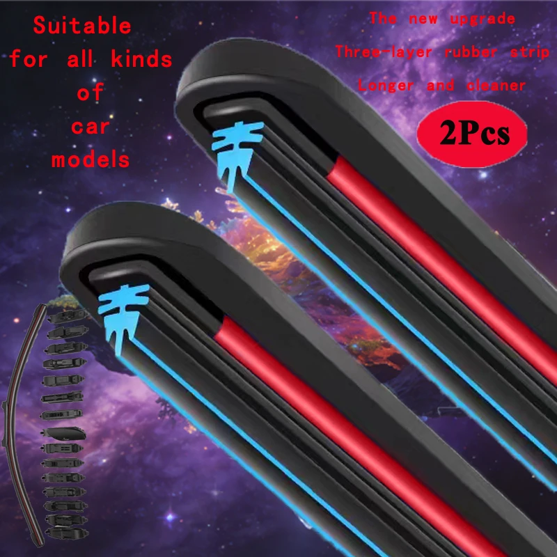 

2x for Volkswagen ID.4 ID.5 2021 2022 Front Wiper Blade Brushes Cutter Windshield Windscreen Windows Auto Cleaning Accessories