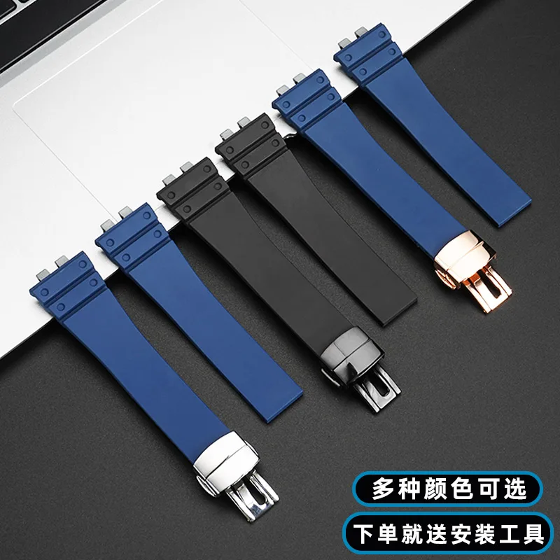 Correa de reloj de goma fluorada para Casio, GMW-B5000 modificado, alta calidad, hebilla plegable, pulsera con herramientas