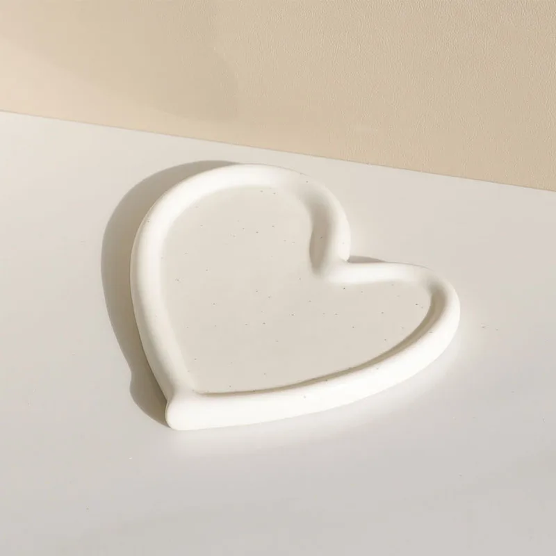 Nordic Ins White Love Cloud Tray Ornaments Bedroom Hotel TableTop Jewelry Jewelry Earrings Storage Tray Crafts Wedding Gifts