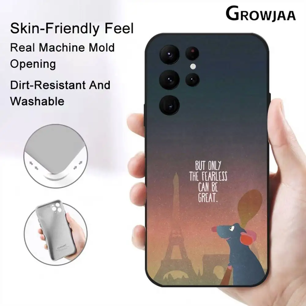 Casing Ponsel Film R-Remy R-Ratatouille untuk Samsung Galaxy S25 S24 S22 S23 Ultra S21 S20 Plus 5G Funda Silikon Pelindung