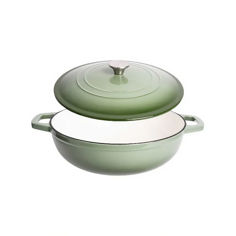 Enameled Cast Iron Dutch Oven Cookware Pot with Lid Premium Enamel Coated Cast Iron Casserole