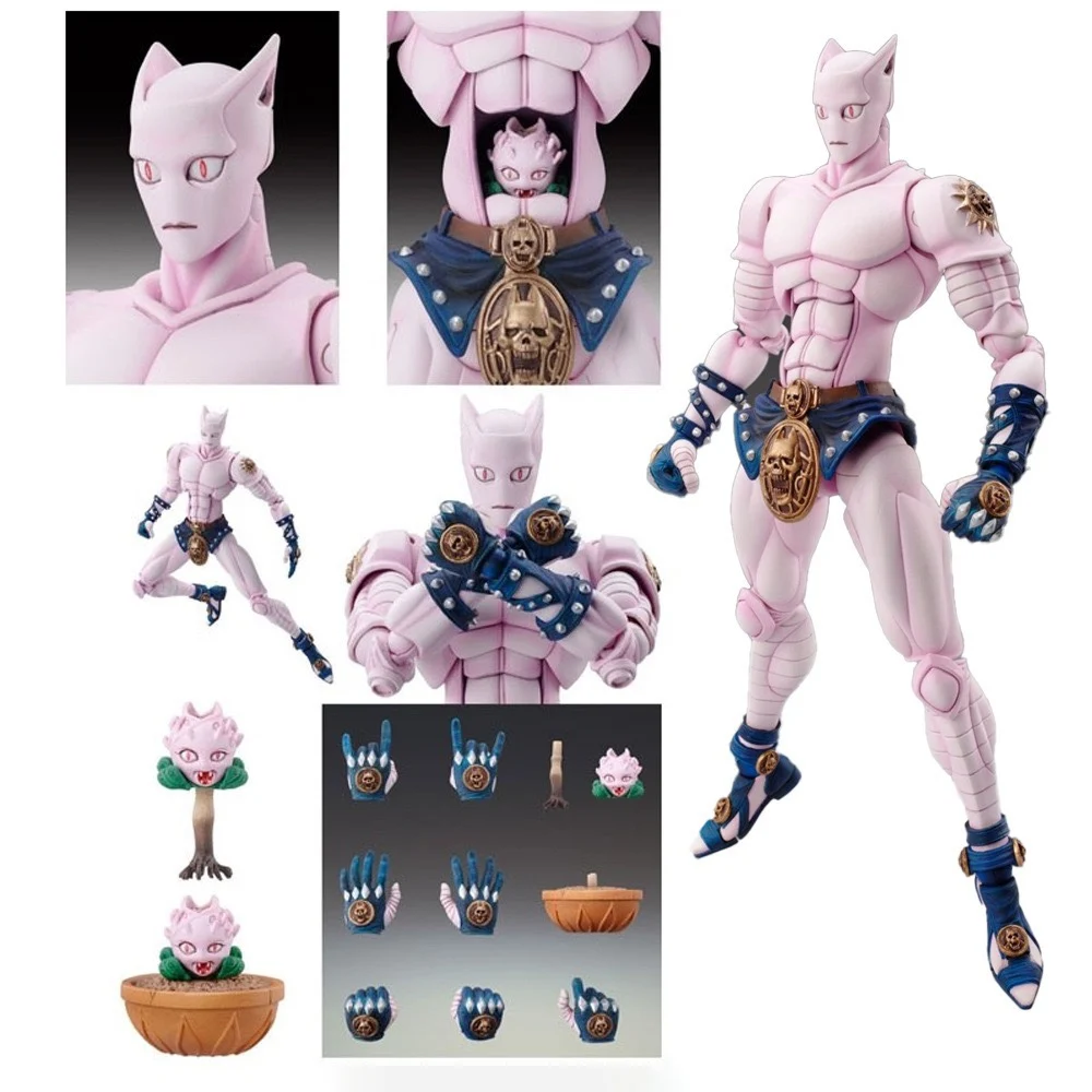 15cm Anime Jojo Bizarre boxfigure Pink Killer Queen Action Figure Model Doll Toy Figurine per Kid Brithday regalo di capodanno