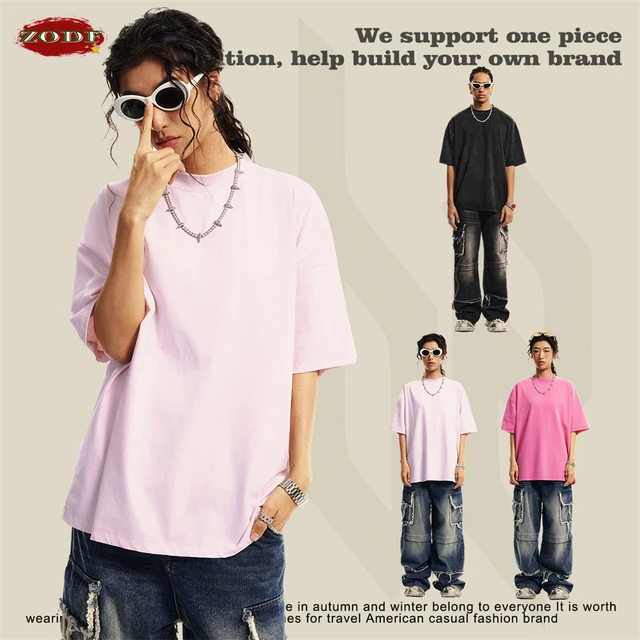 ZODF Retro 2024 letnie męskie sprane chłodzące t-shirty unisex kobiety para szybkoschnąca wygodna koszulka markowe koszulki HY0797