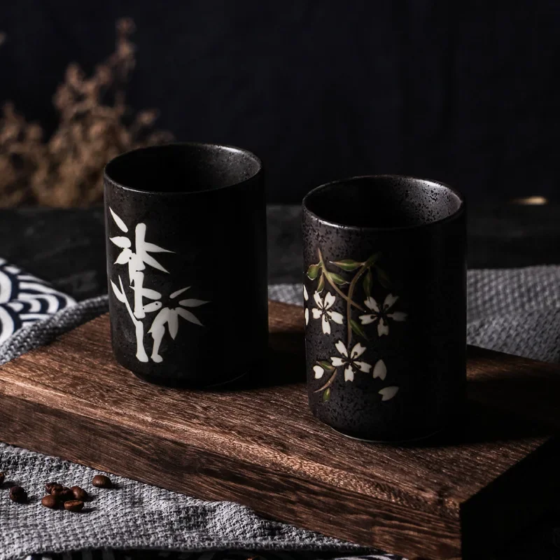 Japanese Quaint and Wind Soup Swallow Cup Retro Tea Set Tea Cup High Temperature Ceramic Coffee Cup